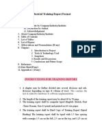 Industrial Training - Report - Format