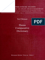 Skinner-Hausa Comparative Dictionary 1996 PDF