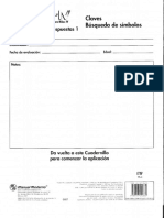 WISC IV - Cuadernillo de Respuestas 1 - Claves y Busqueda de Símbolos