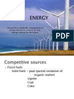 Energy: Increased in Worldwide Consumption of Energy Has Led To A Search For New Energy Sources For The Future