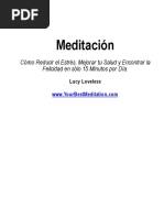 Meditacion Como Reducir El Estres