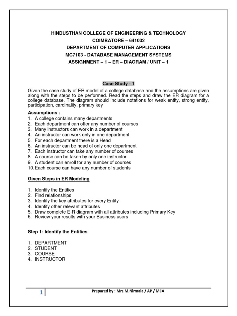 Assign1-Er Diagram | Download Free PDF | Databases | Information ...