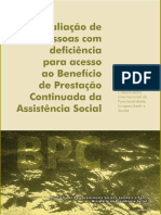 Avaliaçao de Pessoas Com Deficiencia para o BPC PDF