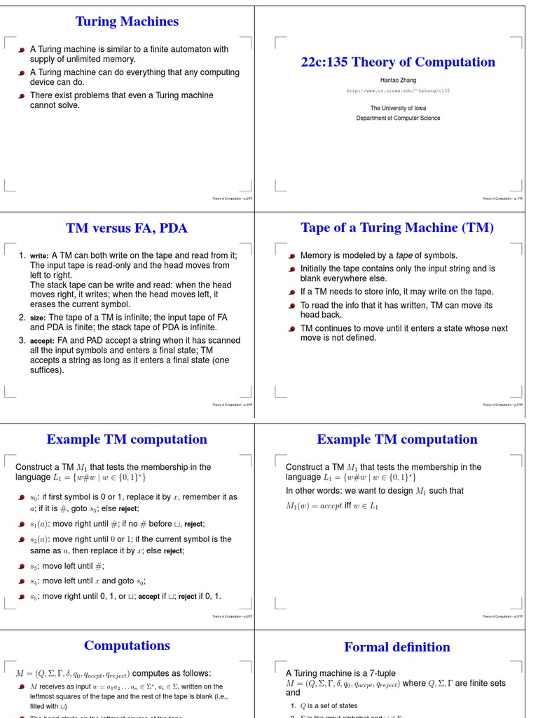 Turing Machine | PDF | Theoretical Computer Science | Teaching Mathematics