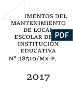 DOCUMENTOS DEL MANTENIMIENTO DE LOCAL ESCOLAR DE LA INSTITUCIÓN EDUCATIVA.docx