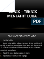 TEKNIK PENJAHITAN LUKA