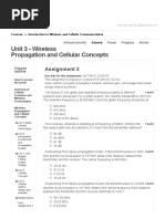 Introduction To Wireless and Cellular Unit 3 - Wireless Propagation and Cellular Concepts