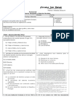 EVALUACIÓN 8º basico