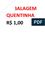 Embalagem Quentinha