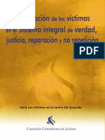 La Participacion de Las Victimas en El Sistema de Verdad, Justicia y Reparacion - CCJ