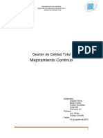 Gestion de Calidad Total - Trabajo Mejora Continua