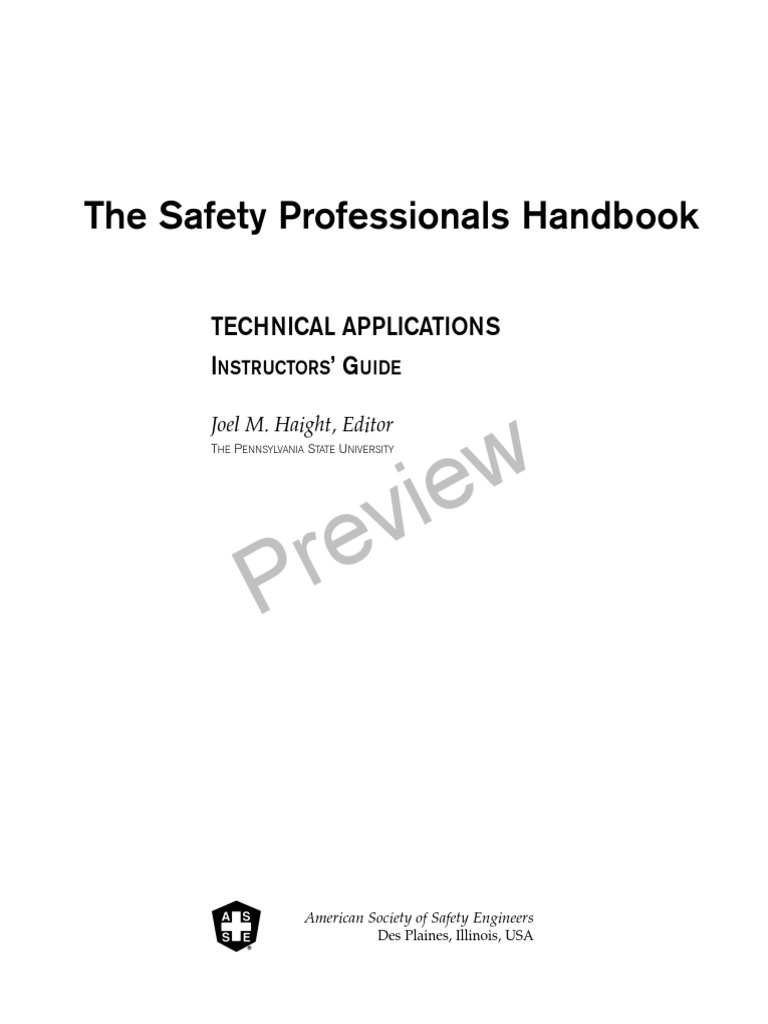 Preview The Safety Professionals Handbook PDF Combustion Fuse