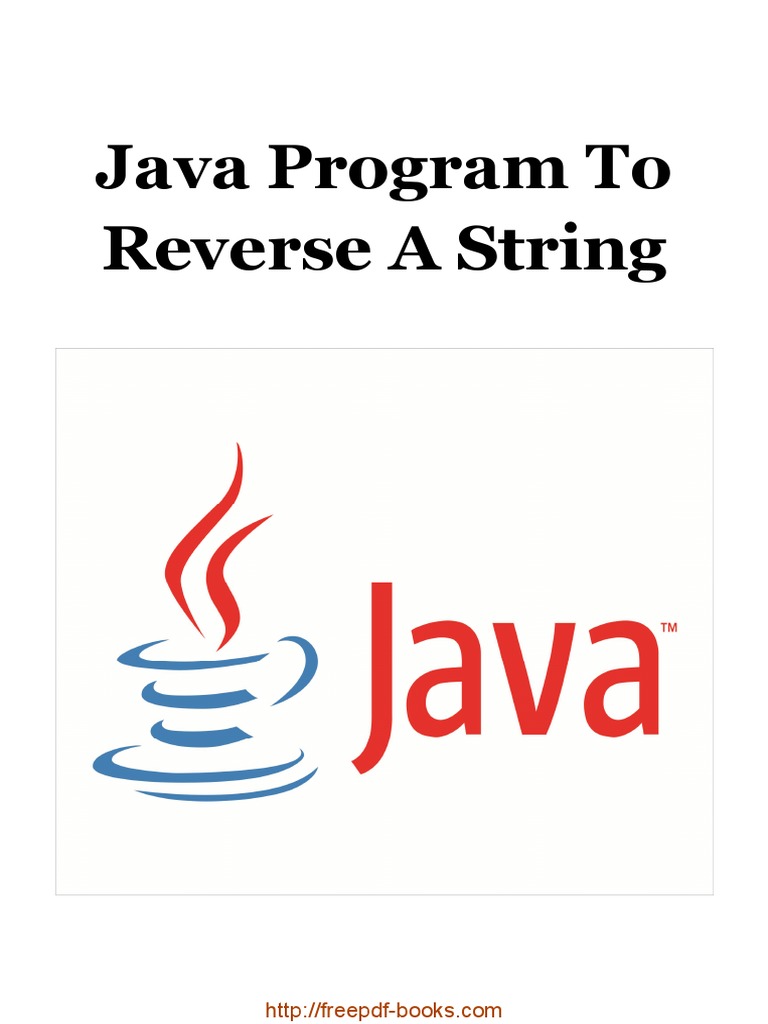 Java Program To Reverse A String | PDF