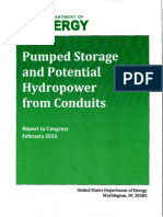 DOE - Pumped Storage and Potential Hydropower From Conduits