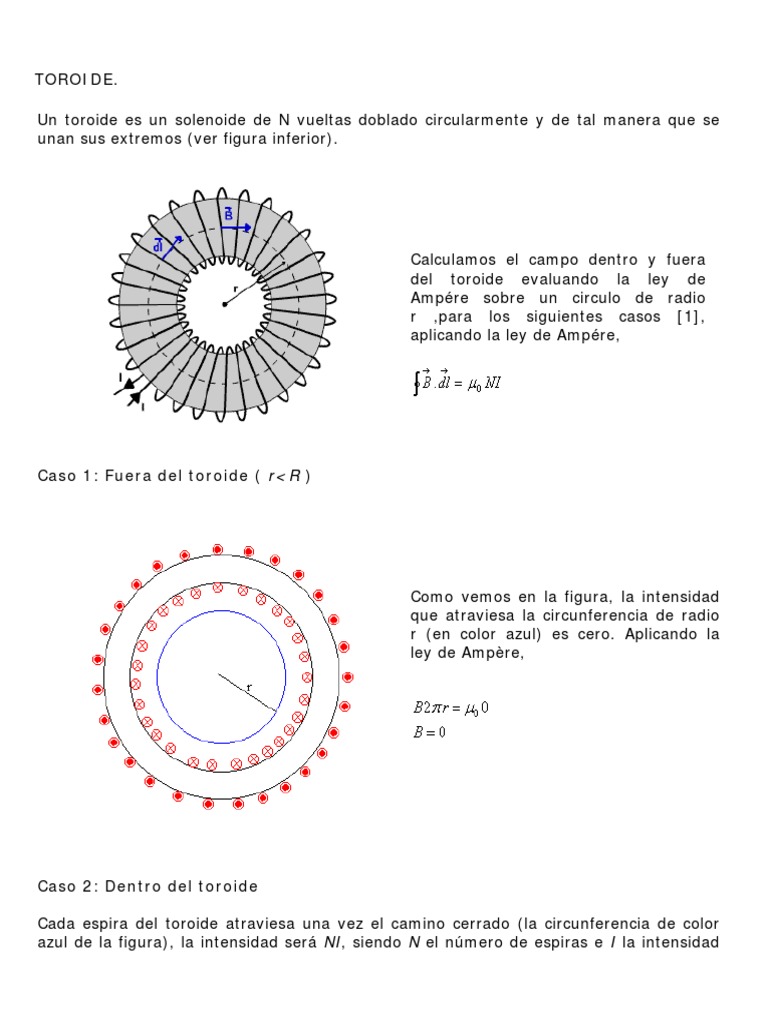 Campo Magnético en un Toroide | PDF | Ciencia y matemáticas