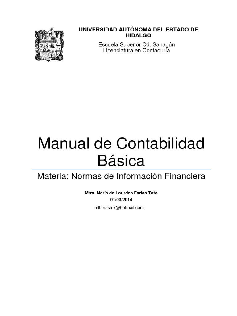Manual de Contabilidad PDF | PDF