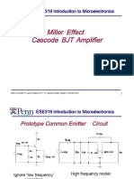 Miller Effect Cascode BJT Amplifier: ESE319 Introduction To Microelectronics