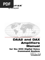 DAA2 and DAX Amplifiers Manual - For The DVC Digital Voice Command System 53265