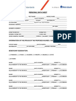 Personal Data Sheet PDF