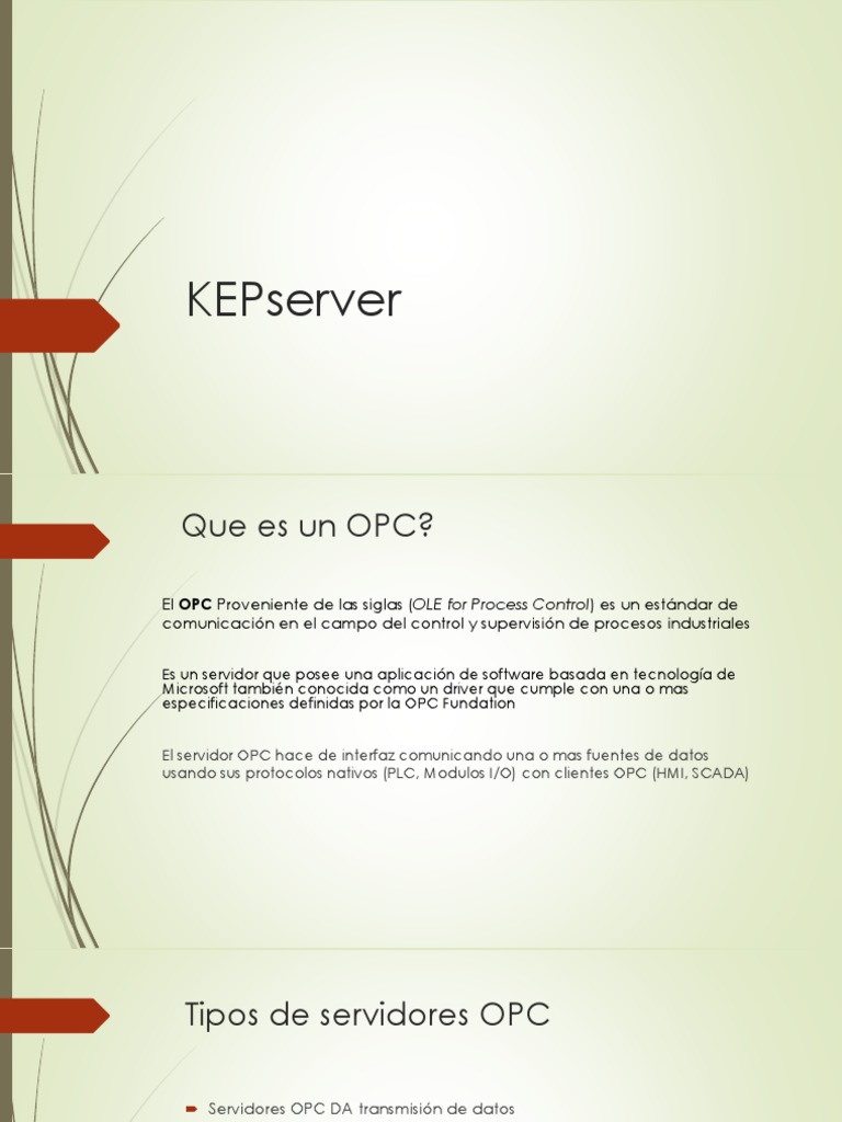 KEPserverEX: Conexión OPC Industrial | PDF