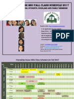  2017 Fall Schedules 