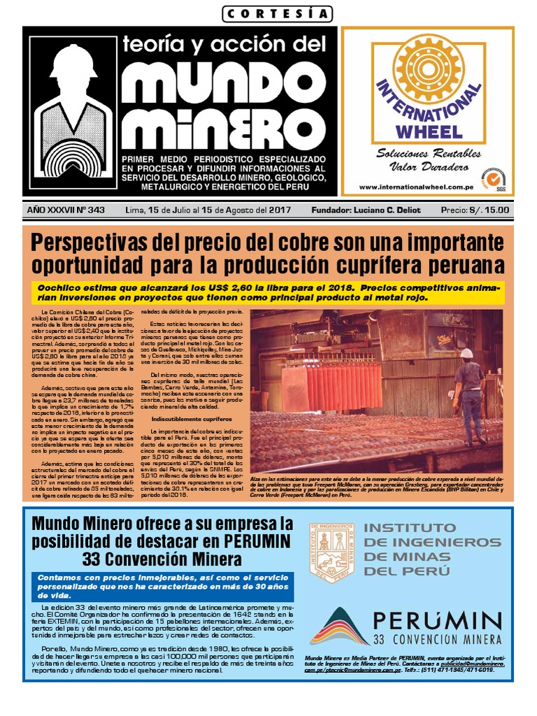 Edicion Julio Agosto Mineria Peru