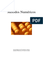 Métodos numéricos - Resolução de equações, sistemas lineares, interpolação e integração numérica