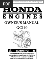 Honda Engine Manual for Excell Vr2522