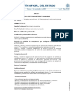 BOE ELES0108 Montaje y Mantenimiento de Infraestructuras de Telecomunicaciones en Edificios PDF