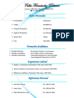 Curriculum Juan Pablo Fernandez Polanco