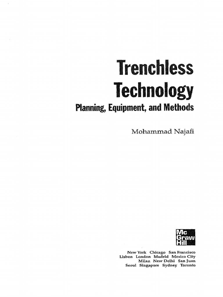 Trenchless Technology: Methods & Planning | PDF | Geotechnical ...