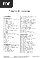 Answers To Exercises: Chapter One