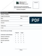 Ficha de Inscripcion PDF