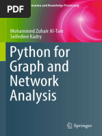 Pthon For Graph and Network Analysis