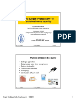 Low Budget Cryptography To Enable Wireless Security