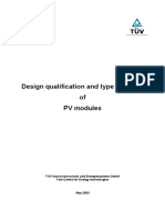 Design Qualification and Type Approval of PV Modules