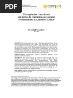 Divergencias Conceituais Em Torno Da Comunicacao Popular
