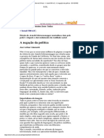 A Negação Da Politica Giannotti