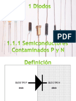 1 1 1 Semiconductores Contaminados P y N
