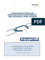 La Comunicacion Interna, Horizontal, Vertical, Otras Oportunidades PDF