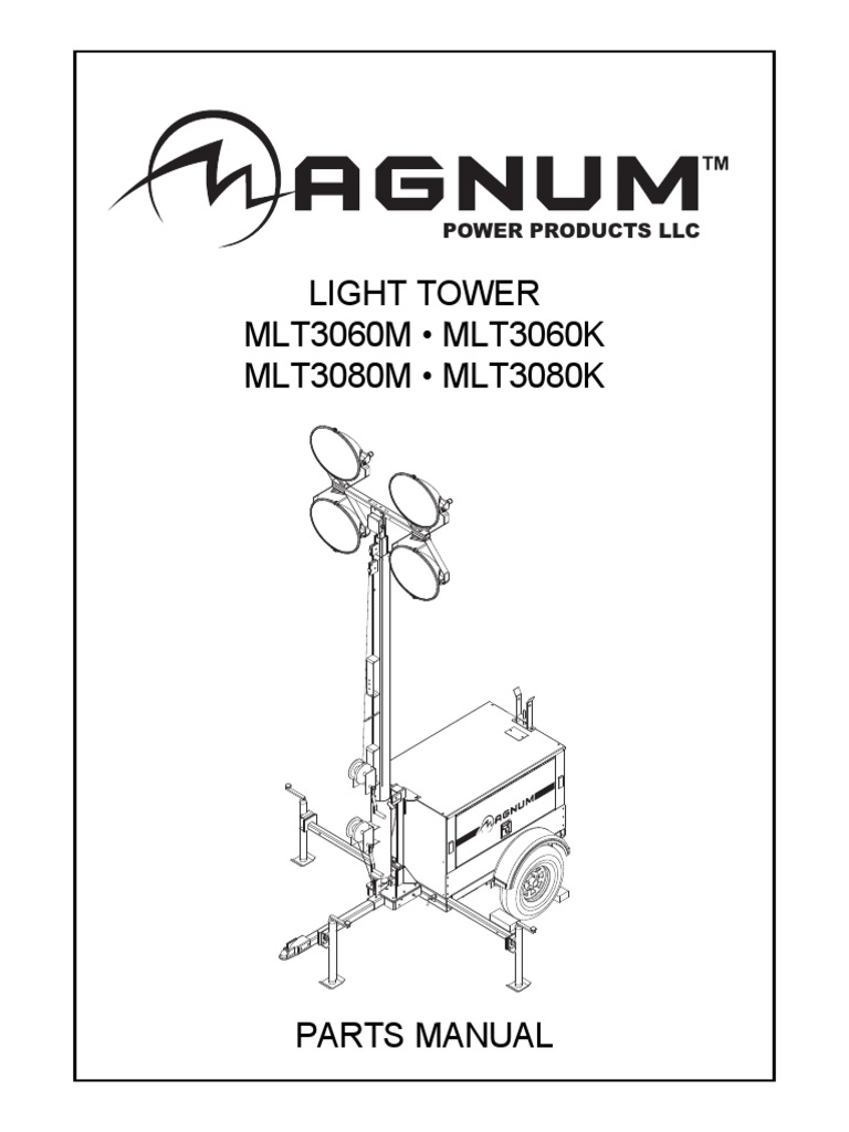 MLT3060M/K Light Tower Parts Manual | PDF | Switch | Engines