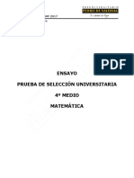 PSU Matemática 4o Medio