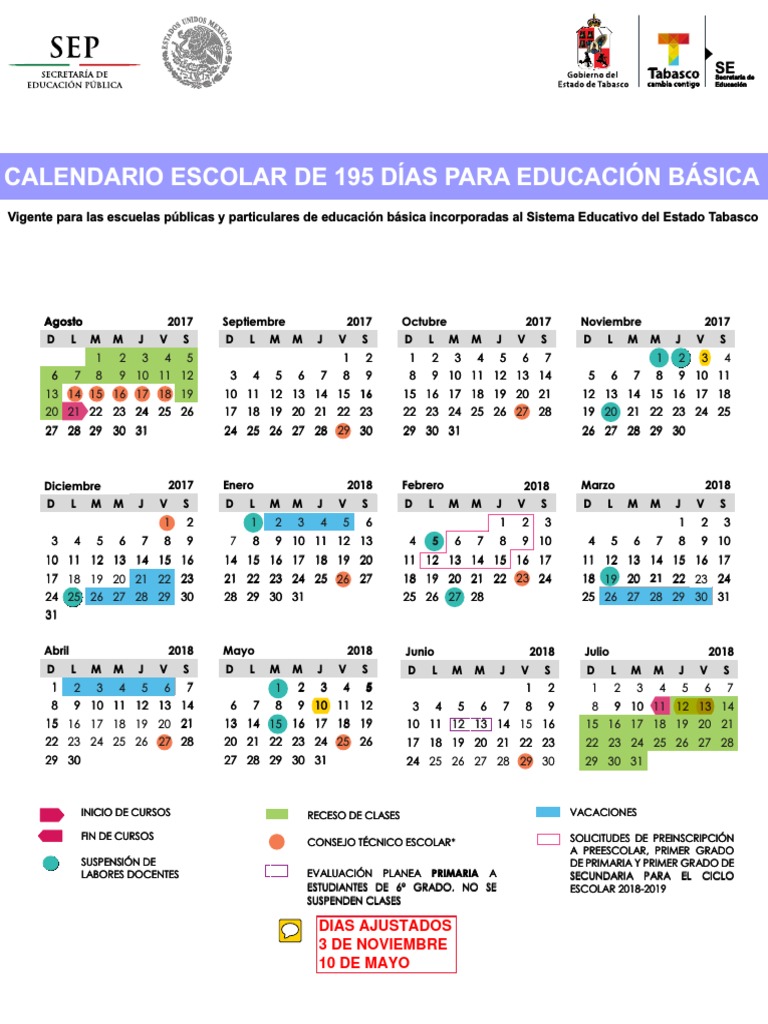 Calendario Escolar Portalsej