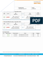 Ww1Twq: E-Ticket Itinerary & Receipt