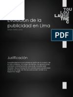 Evolución de La Publicidad en Lima