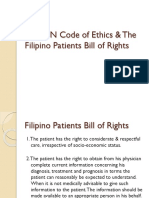The ICN Code of Ethics & The Filipino Patients Bill of Rights