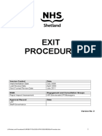 Exit Procedure: Version Control Date