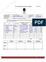 Appendix Xvii: Students' Requisition Form - Sample