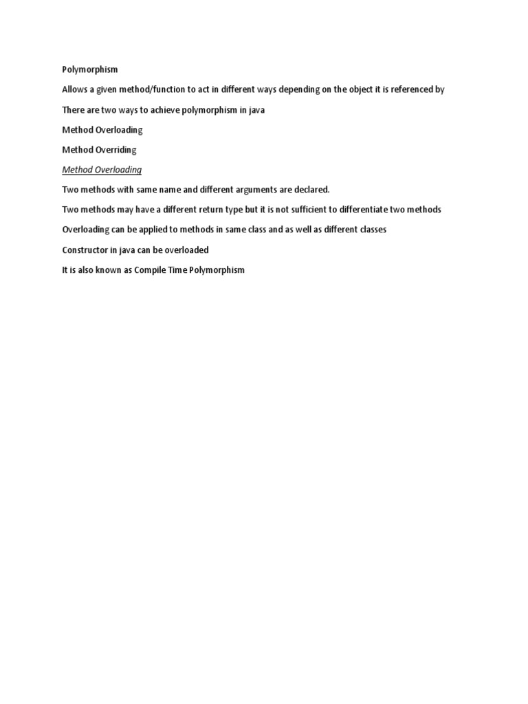 Polymorphism pdf