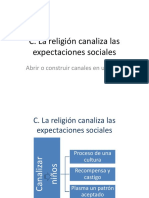 C. La Religión Canaliza Las Expectaciones Sociales